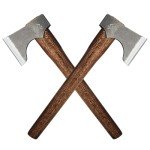 THRWCLUB Competition Throwing Axe, 2 Pack 16.5" Throwing Axes with 1065 High Carbon Steel & Wooden Handle, Perfect for Axe Throwing Game, Competition and Recreation, Gift for Men