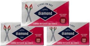 Diamond- Strike ON Box Matches [3 BXS of 300] (Original Version)…= 900 Count