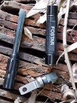 FOSTAR 2PCS Upgrade Ferro Rod Fire Starter，Replaceable Flint Fire Steel Rod, Great for Emergency Survival, Camping, Hiking, Bush-Craft, Hunting, Fishing, EDC, BBQ (Orange and Black)