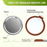 FGSAEOR 52Pcs Premium Canning Lids, Rings for Regular Mouth Mason Jars - Food Grade Split-Type Metal Canning Kerr Jar Ball Lids