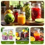 FGSAEOR 52Pcs Premium Canning Lids, Rings for Regular Mouth Mason Jars - Food Grade Split-Type Metal Canning Kerr Jar Ball Lids