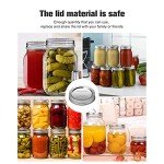 FGSAEOR 52Pcs Premium Canning Lids, Rings for Regular Mouth Mason Jars - Food Grade Split-Type Metal Canning Kerr Jar Ball Lids