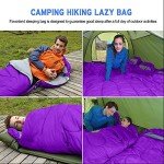 Sleeping Bag, Lightweight 3 Season Weather Sleep Bags for Kids Adults Girls Women, Microfiber Filled 5-20 Degree for Backpacking/Hiking/Camping/Mountaineering with Compression Sack