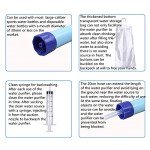 10000 Gallons Outdoor Personal Water Filter,Ultralight 0.01Micron 4-Stage Filtration System Portable Water Purifier Survival Straws for Outdoor Travel Wilderness Expedition and Emergency situations