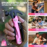 Mothers Day Gifts for Mom Wife Woman - Gifts for Women, Birthday P’ink Gift for Mom, Wife, Sister - Stocking Stuffers for Women - Christmas Womens Gift from Daughter Son, Multitool Hammer