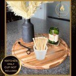 4" Long Color Matches (100 Count) | Colorful Loose 4 Inch Wooden Safety Match Sticks for Candle Display | Refill for Matchstick Jars, Holders & Bottles | Striker Included