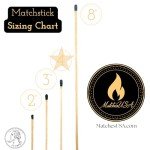 4" Long Color Matches (100 Count) | Colorful Loose 4 Inch Wooden Safety Match Sticks for Candle Display | Refill for Matchstick Jars, Holders & Bottles | Striker Included