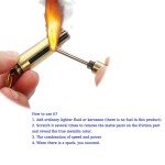 maollaa Waterproof Flints Fire Starter Match, Portable Flints and Steel Fire Starter Kit, Permanent Match Strike Set 10000 Times, Camping Fire Starter Survival Tool (Black Cylinder)