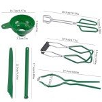 Canning Supplies Essentials Boxed Set, Canning Supplies Starter Kit, 6 Piece Set Included Canning Jar Lifter,Canning Funnel,Bubble Popper And Measurer,Magnetic Lid Lifter,Jar Wrench,kitchen Tongs