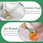 Canning Supplies Essentials Boxed Set, Canning Supplies Starter Kit, 6 Piece Set Included Canning Jar Lifter,Canning Funnel,Bubble Popper And Measurer,Magnetic Lid Lifter,Jar Wrench,kitchen Tongs