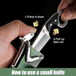 LEASUR Survival Tactical Knife, Full Tang Pocket Knife with Wooden Sheath For Outdoor Camping,Home Use,Collecting, Fixed Blade Knives With Mechanical Arm