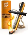 Fire Starter Survival Tool - All-in-One Patented Flint and Steel Fire Starter Kit - Ferro Rod Fire Starter with 36" Waterproof Tinder Wick Rope and Steel Fire Striker | Prepared4X