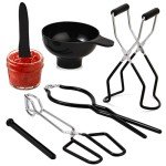 Canning Supplies Starter Kit Canner Tools for Water Bath and Pressure Canning Utensil Set includes Jar Lifter, Tongs, Funnel, Wrench, Lid Lifter for Beginners