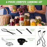 Canning Supplies Starter Kit Canner Tools for Water Bath and Pressure Canning Utensil Set includes Jar Lifter, Tongs, Funnel, Wrench, Lid Lifter for Beginners