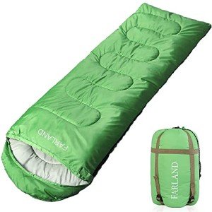 FARLAND Sleeping Bags 30℉ for Adults Teens Kids with Compression Sack Portable and Lightweight for 3-4 Season Camping, Hiking,Waterproof, Backpacking and Outdoors