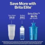 Brita Everyday Elite Water Filter Pitcher, Removes 99% of Lead, Includes 1 Filter, 10-Cup Capacity, White