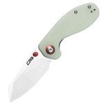 CJRB Maileah Pocket Knife with 2.39’’ AR-RPM9 Powder Steel Blade Folding Knife with G10 Handle Tactical Knife EDC Knife Pocket Knife for Men Ideal for Outdoor Survival Camping Hunting, 1918 Natural Green