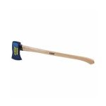 ESTWING 4 Pound 36 Inch Full Sized Hand Sharpened Axe with Curved Wooden American Hickory Handle for Cutting and Splitting, Green