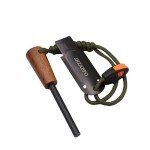 JHZABPO Ferro Rod Survival Kit, Flint Fire Starter Kit, Flint and Steel Fire Starter, Fire Starter Survival Tool, Fast Fire Stick with Survival Whistle