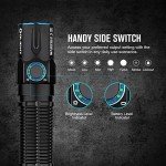 OLIGHT Warrior 3S 2300 Lumens Rechargeable Tactical Flashlight, Compact Dual-Switches LED Bright Light with Proximity Sensor, Powered by Customized Battery for Emergency, EDC and Searching (Black)
