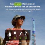 Purewell Outdoor Water Filter Personal Water Filtration Straw Emergency Survival Gear Water Purifier for Camping Hiking Climbing Backpacking