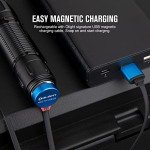 OLIGHT Warrior 3S 2300 Lumens Rechargeable Tactical Flashlight, Compact Dual-Switches LED Bright Light with Proximity Sensor, Powered by Customized Battery for Emergency, EDC and Searching (Black)