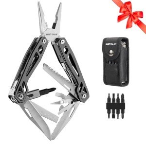 WETOLS Multitool Gifts for Him Boyfriend Husband, 21-in-1 Pliers Tool Mens Gifts Birthday Gifts for Men Dad Grandpa, Self-locking Multi Tool EDC Versatile Tool for Outdoors, DIY, Home,Garden