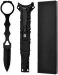 ZZK Socp Dagger Knife EDC Fixed Blade Knife with Sheath 440C Steel Blade Tactical Knives Outdoor Camping Portable for Men
