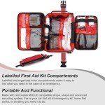 GEVOKE Professional 500 Piece Emergency First Aid Kit for Home, Car, Travel, Camping, Truck, Hiking, Sports, Office, Vehicle & Outdoor Emergencies - Emergency Medical Kit, Large First Aid Kit Survival