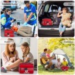 GEVOKE Professional 500 Piece Emergency First Aid Kit for Home, Car, Travel, Camping, Truck, Hiking, Sports, Office, Vehicle & Outdoor Emergencies - Emergency Medical Kit, Large First Aid Kit Survival