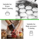 SKERYBD 100-Count Canning Lids, Wide Mouth Mason Jars Lids for Ball/Kerr Jar, Large Mouth and Split-Type (Only Lids)