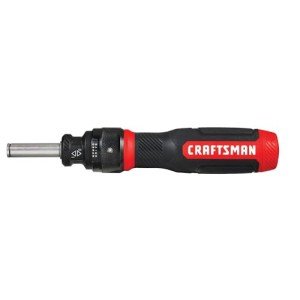 CRAFTSMAN Ratcheting Screwdriver, SpeedDrive, 2” Double Ended Bits Included, Handle Holds Up To 6 Bits (CMHT68129)