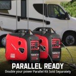 PowerSmart 2500-Watt Gas Powered Portable Inverter Generator, CO Sensor, Super Quiet for Camping, Home Emergency Use, EPA Compliant 2025 Version