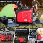 PowerSmart 2500-Watt Gas Powered Portable Inverter Generator, CO Sensor, Super Quiet for Camping, Home Emergency Use, EPA Compliant 2025 Version