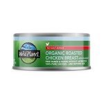 Wild Planet Organic Roasted Chicken Breast with Rib Meat, Skinless and Boneless, No Salt Added, 5 Ounce (Pack of 12)
