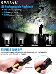 Rechargeable LED Flashlights, Magnetic Flashlight Super Bright Tactical Flashlight with SideLight,USB Rechargeable,Zoomable,Waterproof Best Small Flashlight for Camping, Emergency