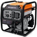 Power Equipment 4000 Watts Inverter Generator Gas Powered, Portable Open Frame Generator, Low Noise with ECO Mode and Inverter Technology, RV Ready, Emergency Home Backup