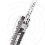 LEATHERMAN, FREE T4 Multitool and EDC Knife with Magnetic Locking and One Hand Accessible, Made in the USA, Stainless
