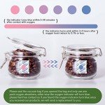 LinsKind 110 Packs 100CC Food Grade Oxygen Absorbers (10 Packs in Individual Vacuum Bag, 11x Packs of 10), Oxygen Absorbers for Food Storage, with Oxygen Indicator, for Mylar Bags, Mason Jars, Canning