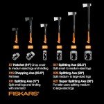 Fiskars X7 Hatchet Lightweight Wood Splitter for Small to Medium Size Kindling with Proprietary Blade and Shock-Absorbing FiberComp Handle, Lawn and Garden Tool, 14 inch, 1.5 pounds