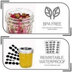 VERONES Mason Jars 6 OZ, 30 PACK 6oz Mason jars Canning Jars Jelly Jars With Lids, Ideal for Jam, Honey, Wedding Favors, Shower Favors