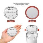 128-Count, Regular Mouth Canning Lids for Ball, Kerr Jars - Split-Type Metal Mason Jar Lids for Canning - Food Grade Material, 100% Fit & Airtight for Regular Mouth Jars