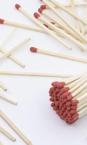 Apothecary Safety Matches, refill, 100pk (50 Count-RED)
