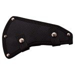 Perfect Point Throwing Axe – Black/Satin Finish Stainless Steel Blades and Black Stainless Steel Handle, Includes Nylon Sheath, Full Tang Construction, Well Balanced, Throwing Sport Axes – PP-107B