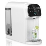 Countertop Reverse Osmosis System Water Filter with UV, 5:1 Pure to Drain, 5 Stage RO Water Filtration, Portable No Installation Water Purifier, Countertop Filtration for Home, Off White