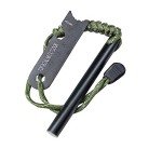 Fire Starter Survival Tool, Ferro Rod Fire Starter Kit & Backpacking Multitool, Fire Starter Survival (Green, Length:3.15"(8cm) Diameter:1/3"(8mm))