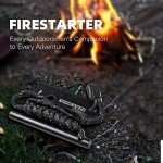 Fire Starter Survival Tool, Ferro Rod Fire Starter Kit & Backpacking Multitool, Fire Starter Survival (Green, Length:3.15"(8cm) Diameter:1/3"(8mm))