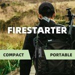 Fire Starter Survival Tool, Ferro Rod Fire Starter Kit & Backpacking Multitool, Fire Starter Survival (Green, Length:3.15"(8cm) Diameter:1/3"(8mm))