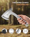 Sahara Sailor Throwing Axes, 3 Pack 10inch Throwing Axes and Tomahawks Set, with Bottle Openers, a Wrench and Nylon Sheath for Competiton and Recreation
