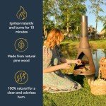 Hosoote 70 pcs Fire Starter - Natural Fire Starters for Fireplace, Pellet Stove & Wood, Campfires, BBQ, Pizza Oven, Fire Pit, Smoker - Fire Starters for Grill, Charcoal Fire Starter for Grill